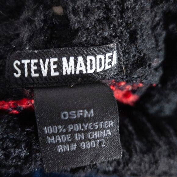 Steve Madden Women’s Poncho Western Cowboycore Plaid Fringe Festival Vibe OS - Picture 8 of 9